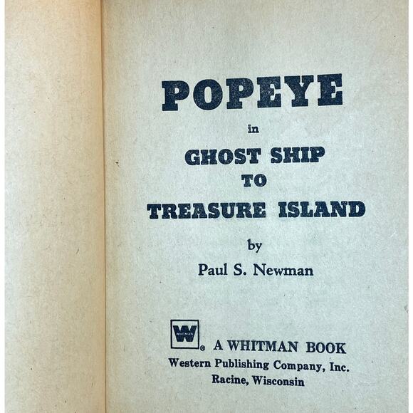 Vintage 1967 Big Little Books POPEYE; Ghost Ship to Treasure Island GUC - Picture 2 of 15